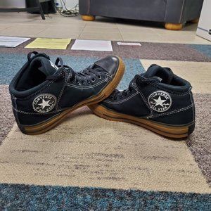 Converse All Star Chuck Taylor Mid Mens Size 8 Black Gum Classic Shoes Sneakers